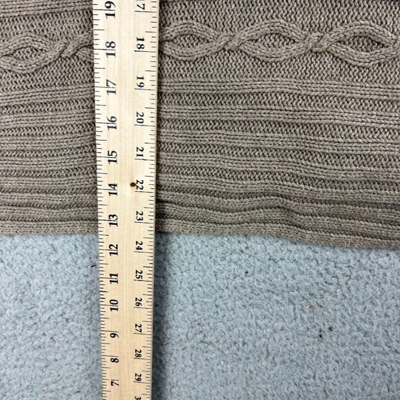 GAP Womens XS Ribbed Neck Taupe Gray Cape Sweater Oversized - Picture 2 of 8